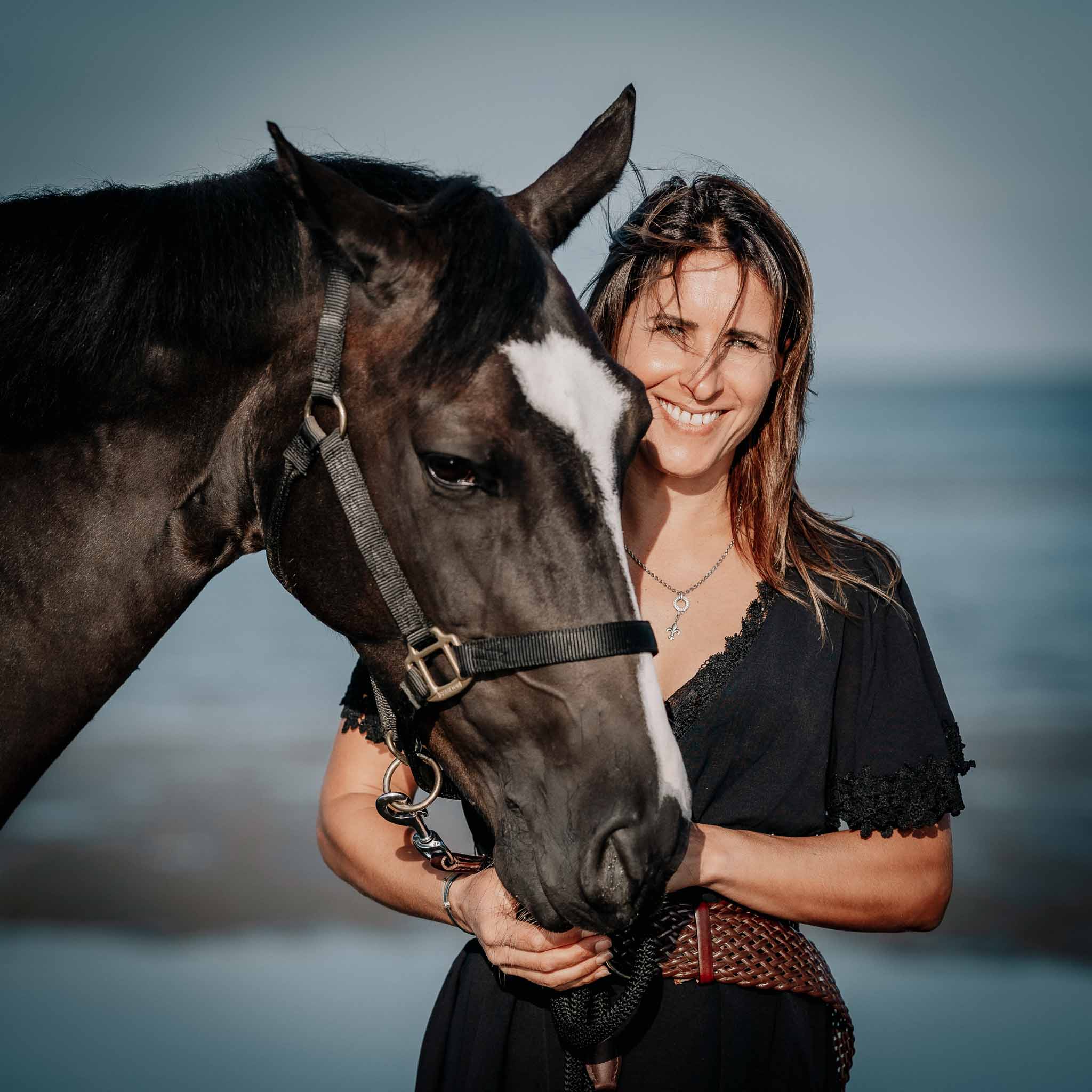 Fotoshooting mit Pferd am Strand von St. peter-Ording