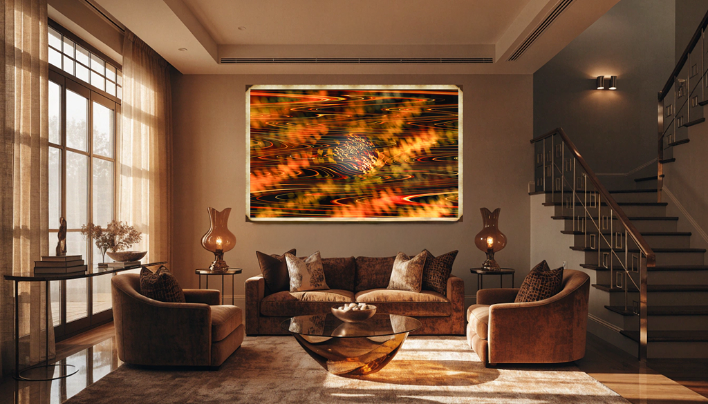 Electric Abstract Warm Colors | Alexandra Weissgerber